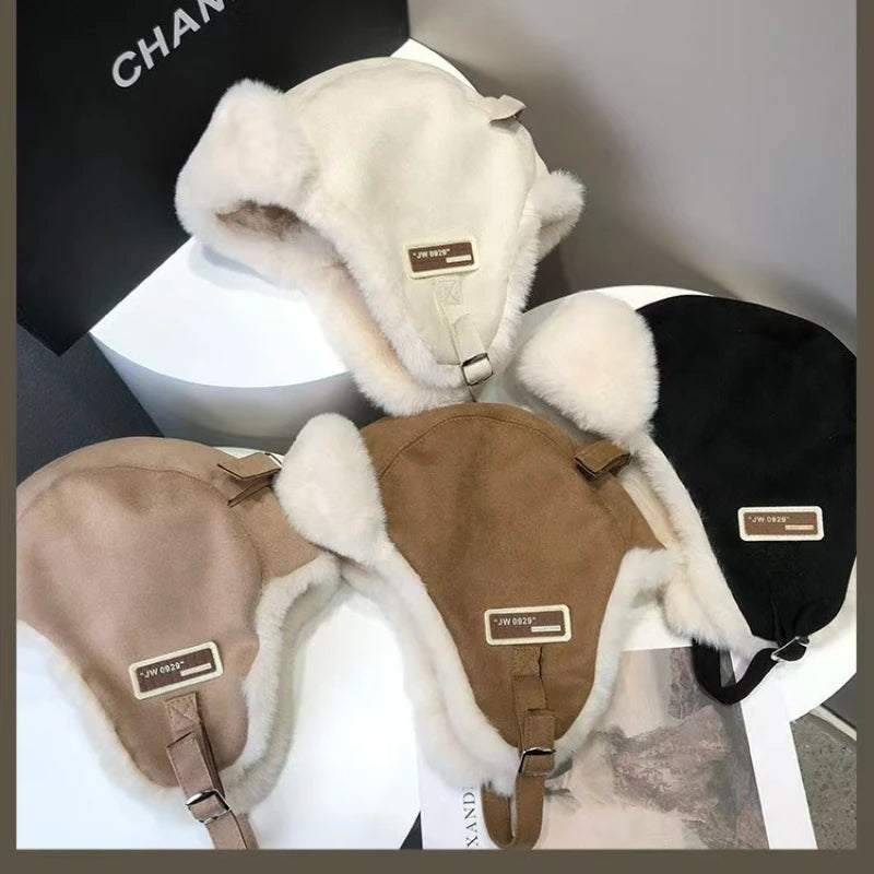 Winter Fleece Lei Feng Hat – Ear Protection Outdoor Cycling Cap