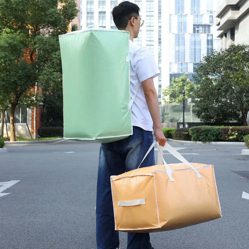 New Large Capacity Moving Home Storage Luggage Bag Foldable Handheld Car Clothing Quilt Storage Bag Toy Packing Bag Peaceful Pleasures Health and Wellness