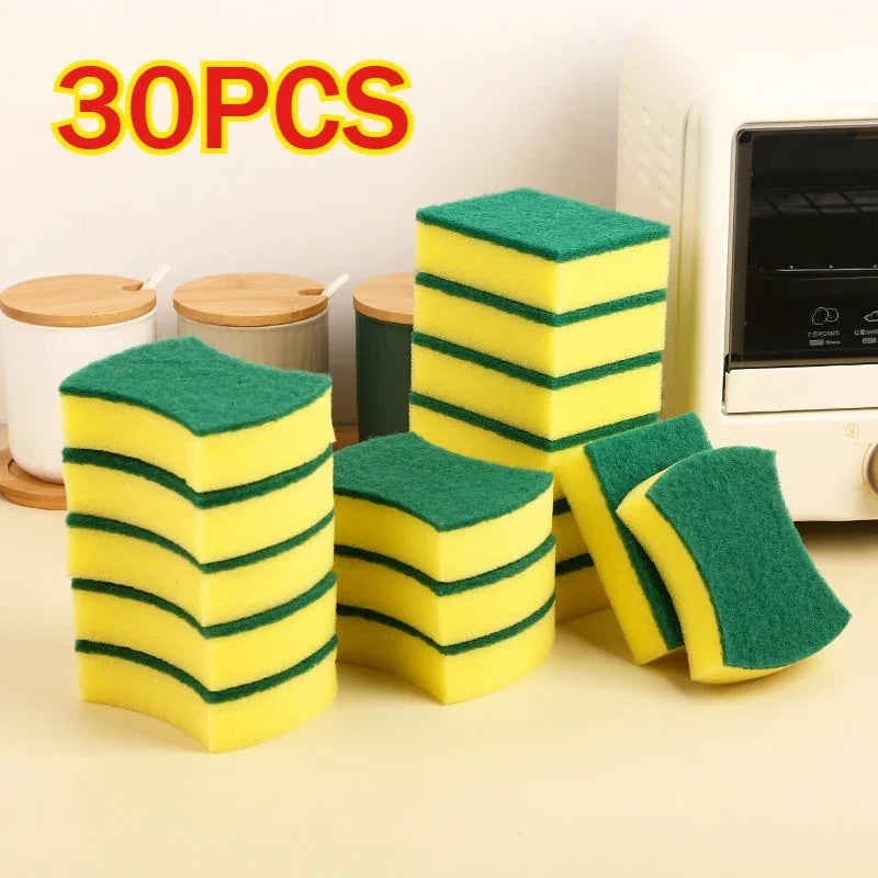 Kitchen Dishwashing Sponge & Scouring Pad Set – Up to 50 Pcs
