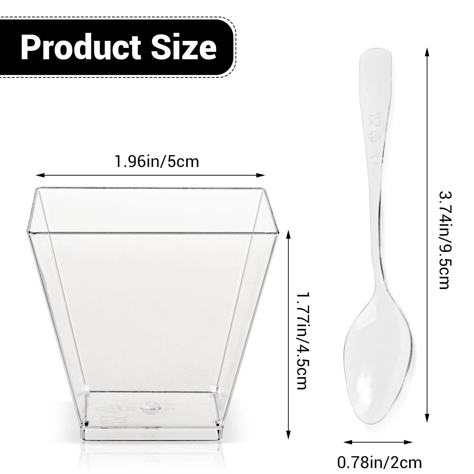 Dessert Cups with Lids and Spoons Pudding Appetizer Cup Bowls Practical For Festivals Home Dessert Shops Peaceful Pleasures Health and Wellness