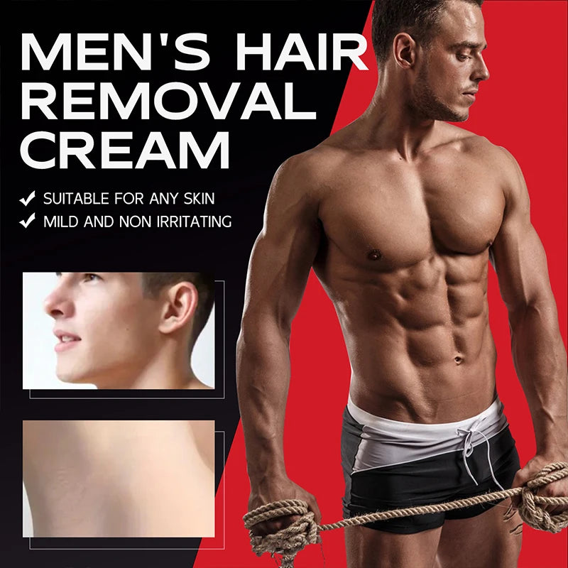 LGRAMER Men's Painless Hair Removal Cream | Body & Armpit