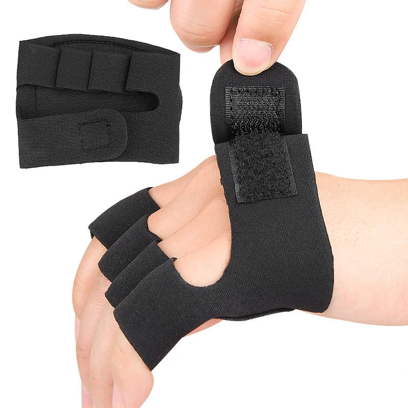 1 Pair Palm Protection Weightlifting Grip Padsfour Finger Glove Fitness Hard Pull Training Anti-Slip Half-Finger Training Gloves Peaceful Pleasures Health and Wellness