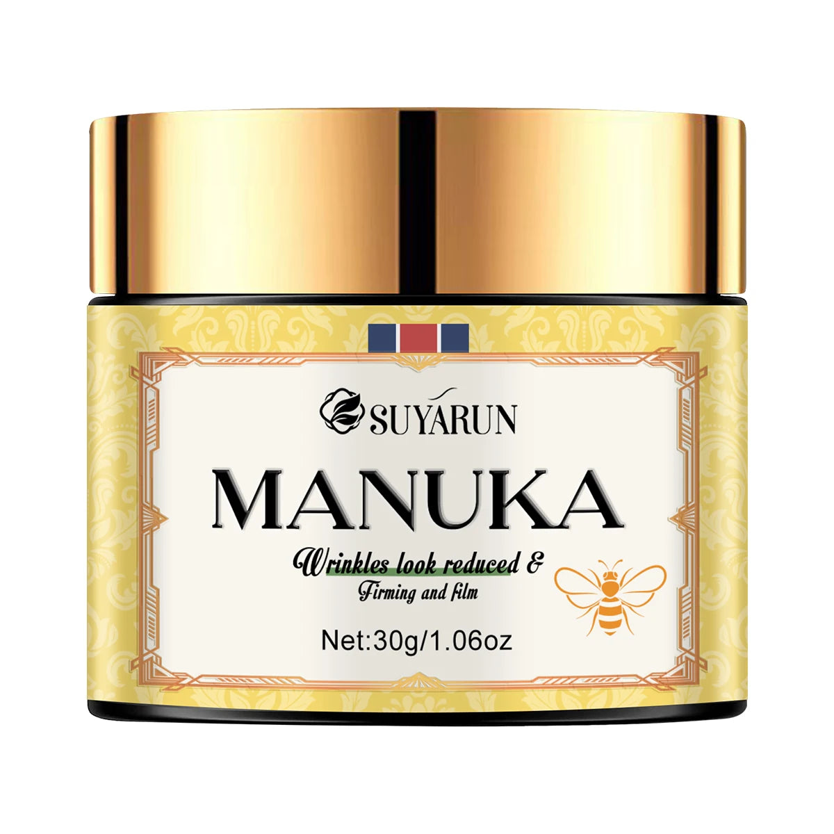 SUYARUN Manuka Honey Collagen & Retinol Moisturizer - Deep Hydration, Skin Repair, Brightening - For All Skin Types. Peaceful Pleasures Health and Wellness 30g