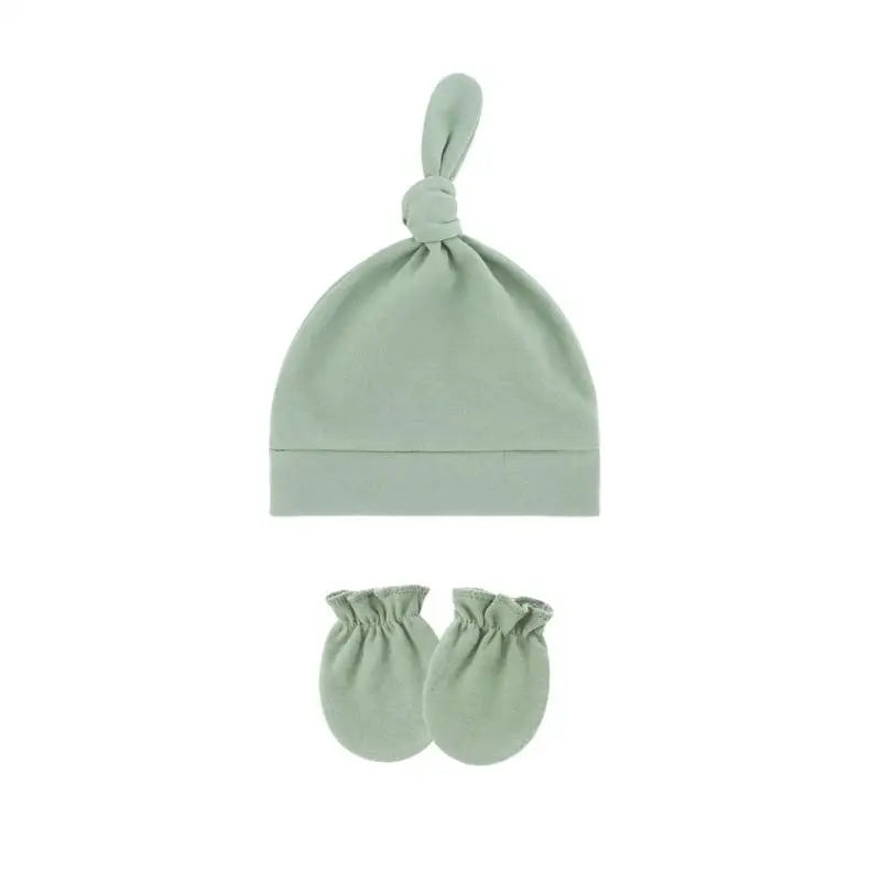 Baby Cotton Hat & Mittens Set (3 Sets) | Newborn 0-3 Months