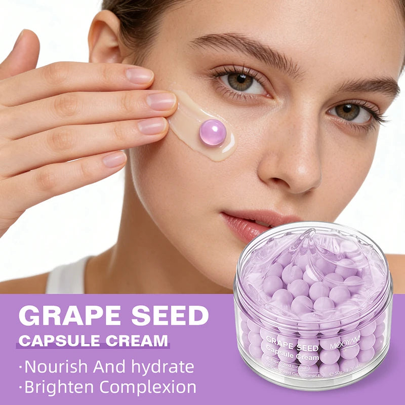 Centella Asiatica Capsule Cream | Hyaluronic Acid & Grape Seed