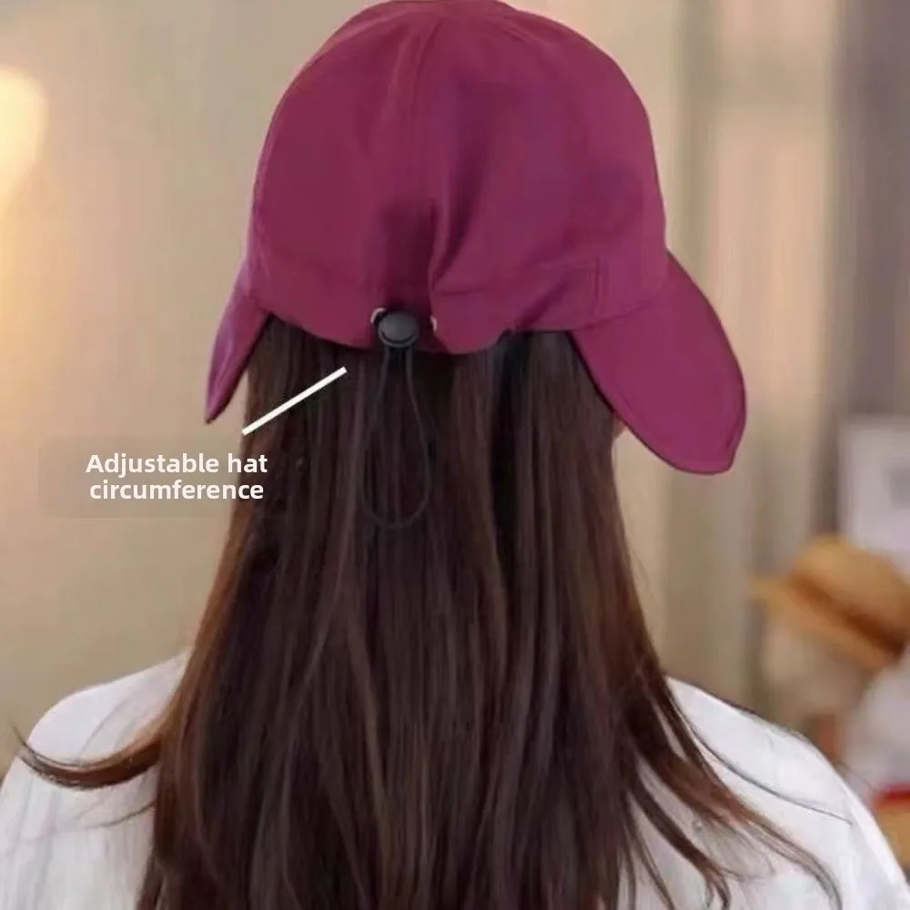Women's Wide Brim Sun Hat – Foldable, UV Protection, Quick-Dry