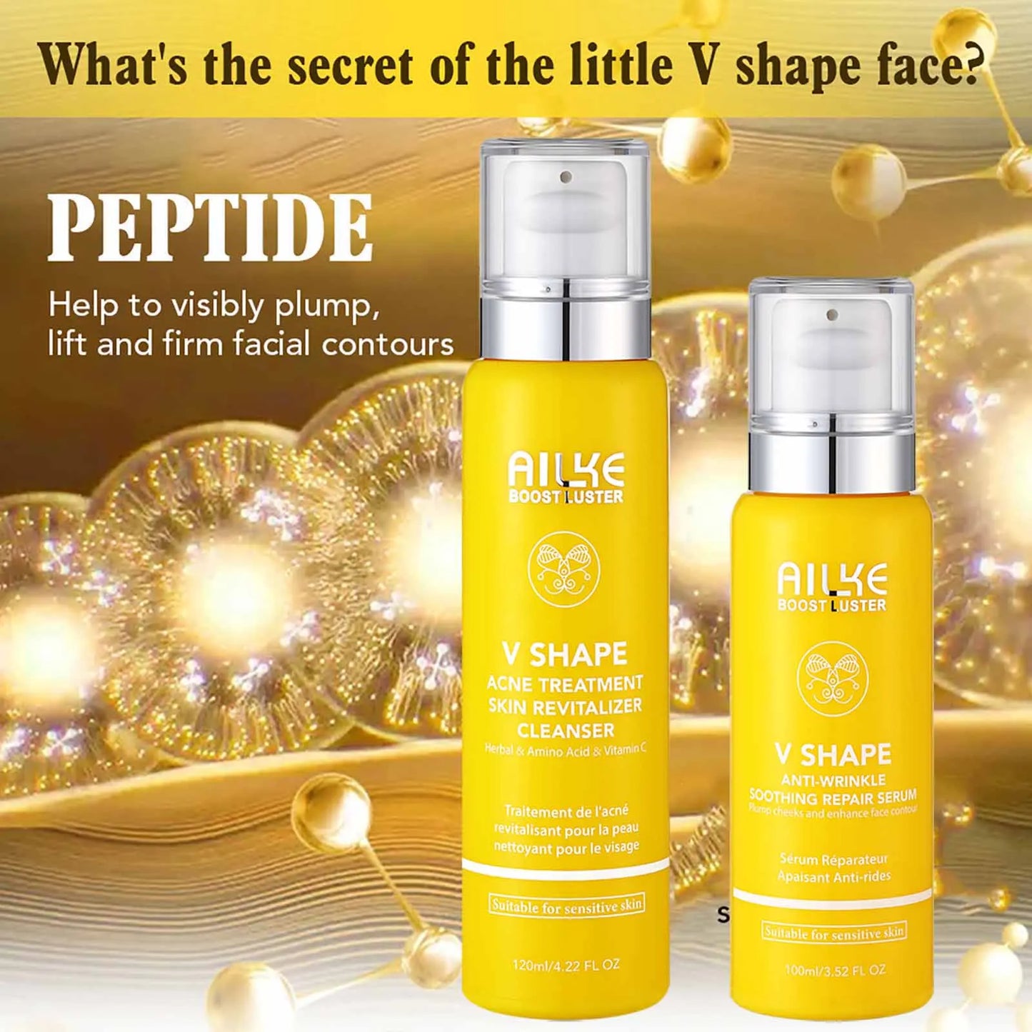 AILKE Peptide Brightening Face Care Set – Firm & Moisturize