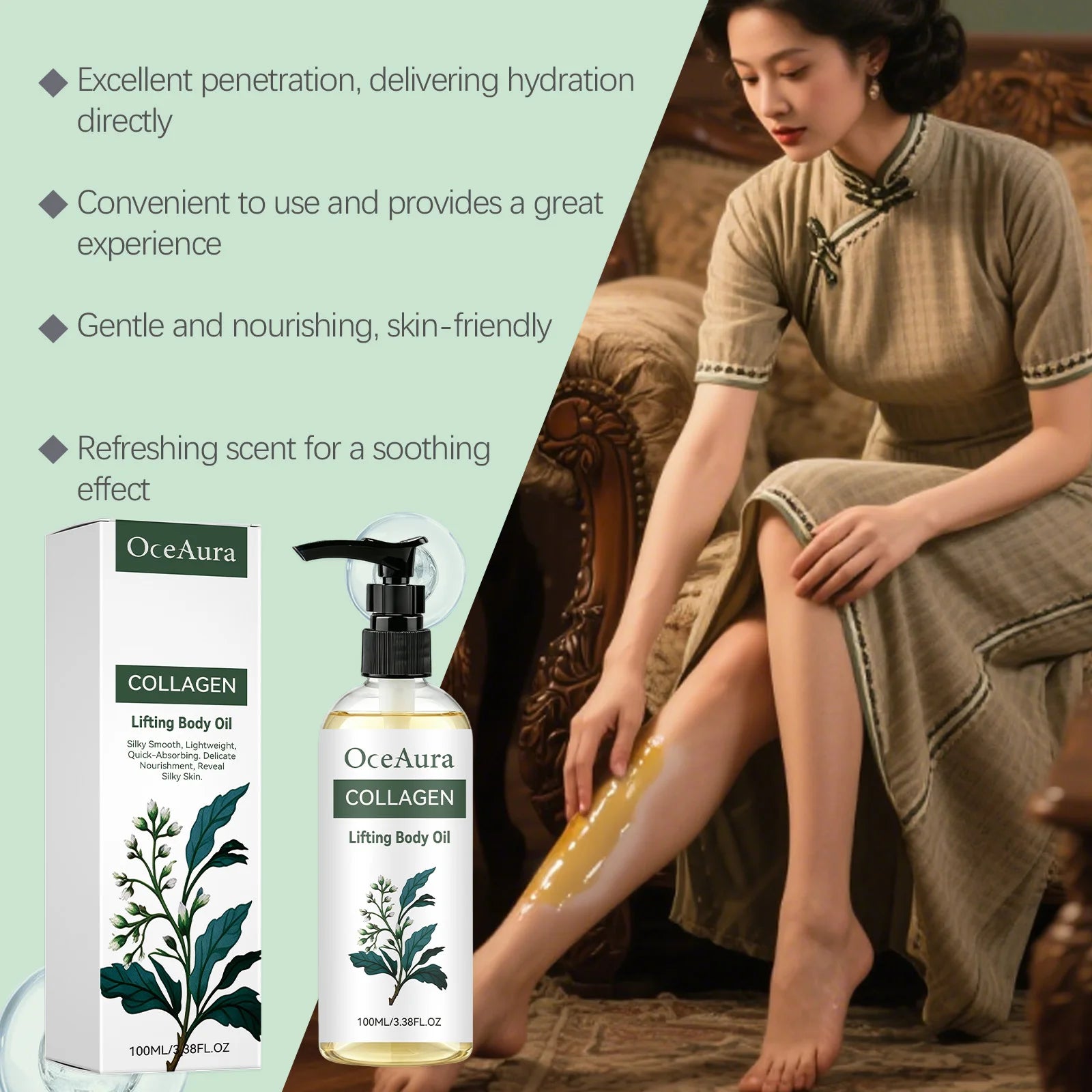 Collagen Lifting Body Oil – Firming & Hydrating Skin Care Peaceful Pleasures Health and Wellness