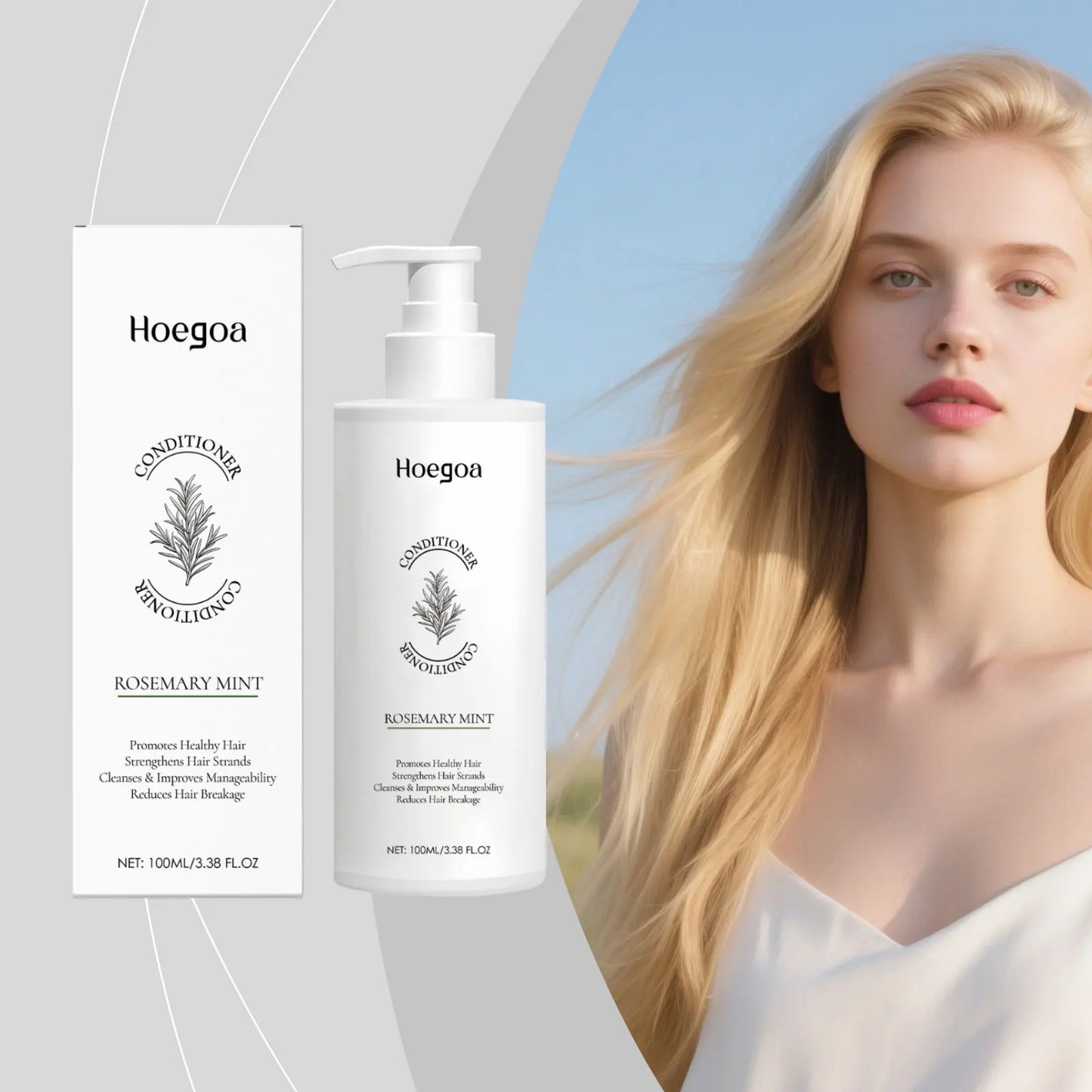 HOEGOA Rosemary Oil Conditioner – Smooth, Moisturize & Nourish