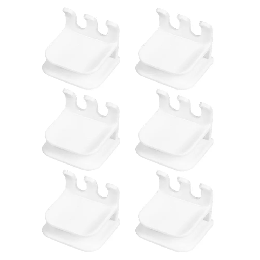 3/6Pc Wall Toothbrush Holder Bathroom Wall Mounted Toothbrush Storage Rack Easy Install No Tools Waterproof Smooth Surface Clean Peaceful Pleasures Health and Wellness 6 pcs
