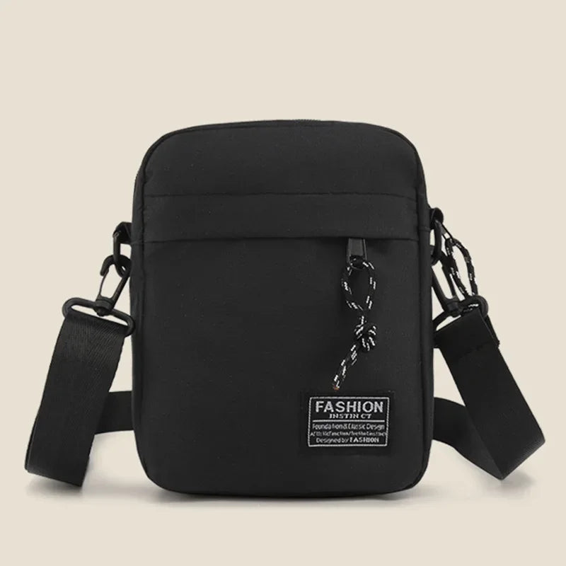 Women's Bag Small Square Bag Diagonal Crossover Oxford Cloth Men's Satchel Fashion Hand Machine Casual Handbags Luggage Bags Peaceful Pleasures Health and Wellness Black