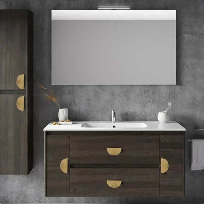 Gold Brass Cabinet Pulls – Half Round Drawer & Door Handles