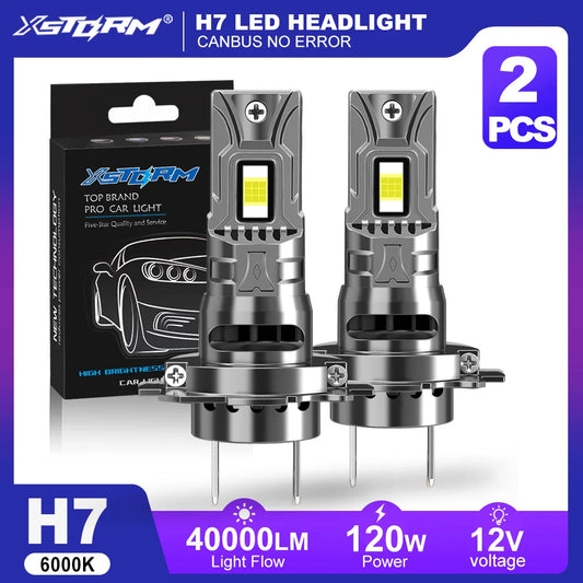 XSTORM H7 H4 H1 H11 LED Headlight Bulbs 120W 40000LM 6000K Canbus LED Headlight Bulbs Peaceful Pleasures Health and Wellness