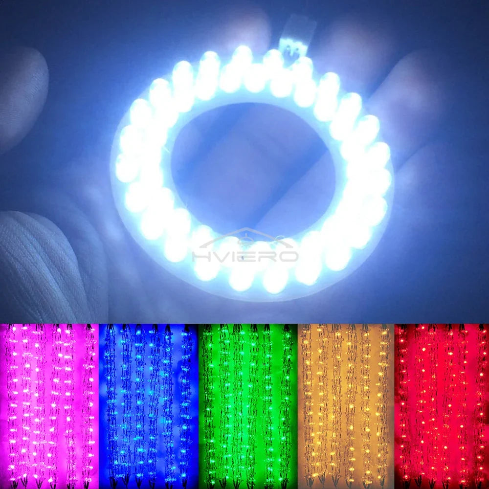 10PCS 5mm Flat Top Ultra Bright LED Diodes – Wide Angle Bulbs