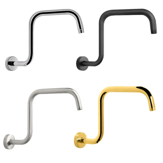 Stainless Steel S-Shape Shower Arm | Wall Mount Rainfall Extension Shower Arm Extension Oasis Select