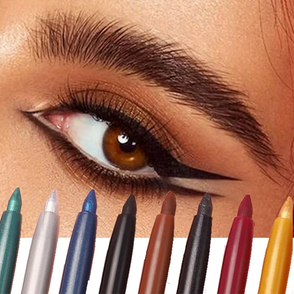 2-in-1 Waterproof Eyeliner & Eye Shadow Pencil | 12 Colors