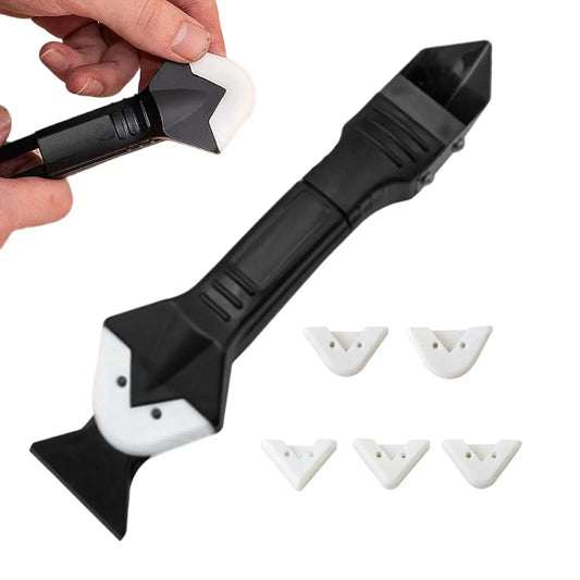 Retractable Silicone Caulking Tool Multifunctional Flexible Caulk Finishing & Smoothing Kit For Home Bathroom Kitchen Shower Peaceful Pleasures Health and Wellness Default Title
