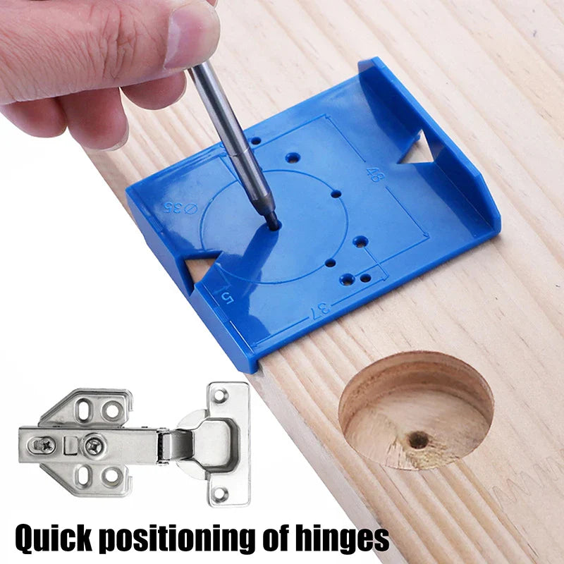 2-Pack Hinge Drilling Locator – Cabinet Door Positioning Jig