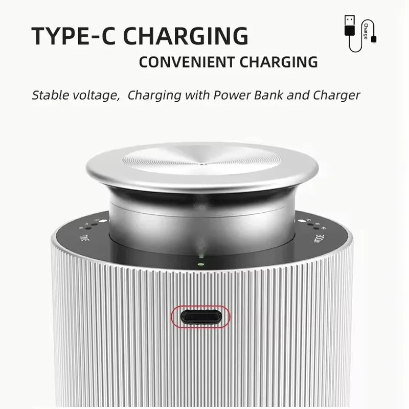 Car Air Freshener Waterless Essential Oil Diffuser Auto ON/Off Electric USB Rechargeable 10ML Scent Aroma Diffuser for Car Peaceful Pleasures Health and Wellness