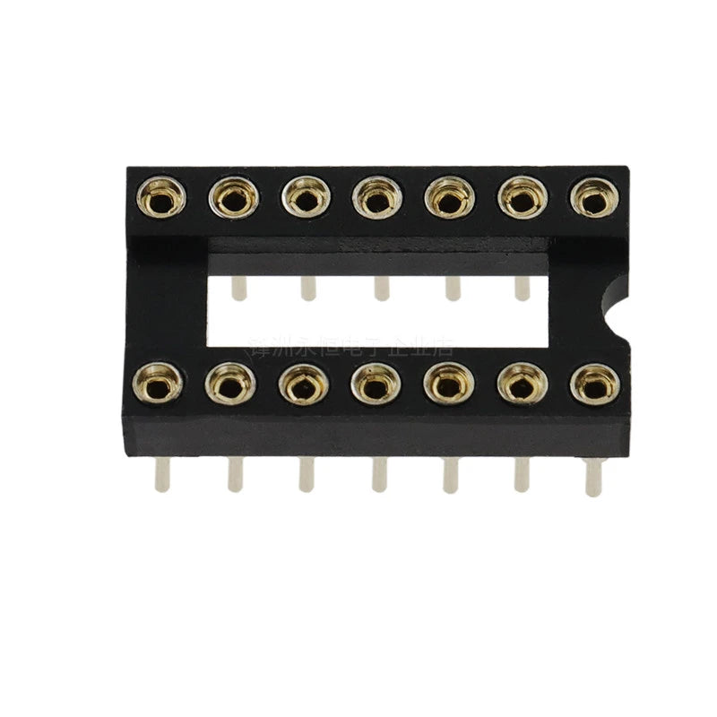 50PCS/Lot Round Hole IC Sockets Spacing 2.54mm Solder Type Socket Kit DIP6 DIP8 DIP14 DIP16 DIP18 DIP20 DIP24 DIP28 IC Connector Peaceful Pleasures Health and Wellness