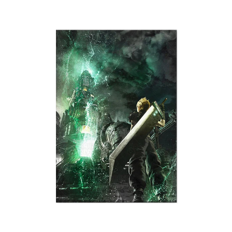 Final Fantasy X Tidus & Yuna Canvas Wall Art Poster | Home Decor