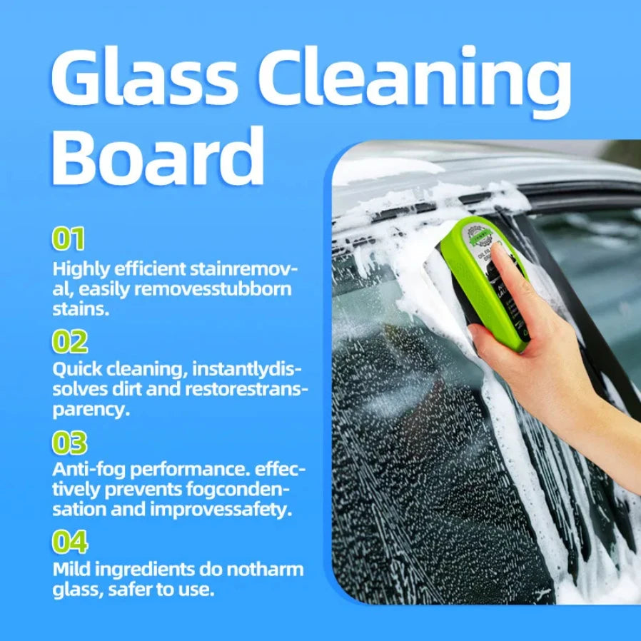 Car Windshield Oil Film Remover Sponge Cleaning Brush