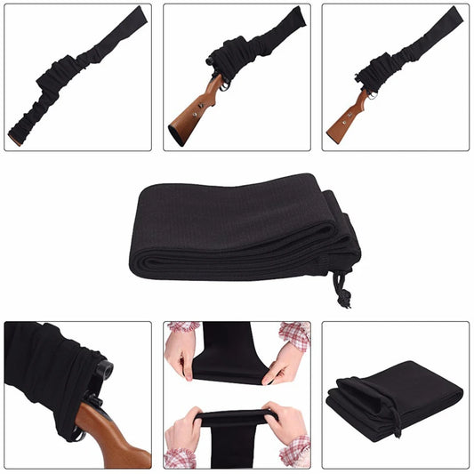 Outdoor Knitted Storage Bag Tactical Equipment Cleaning And Dust Protection Socks Hunting Gun Protective Cover Dust Jacket Peaceful Pleasures Health and Wellness
