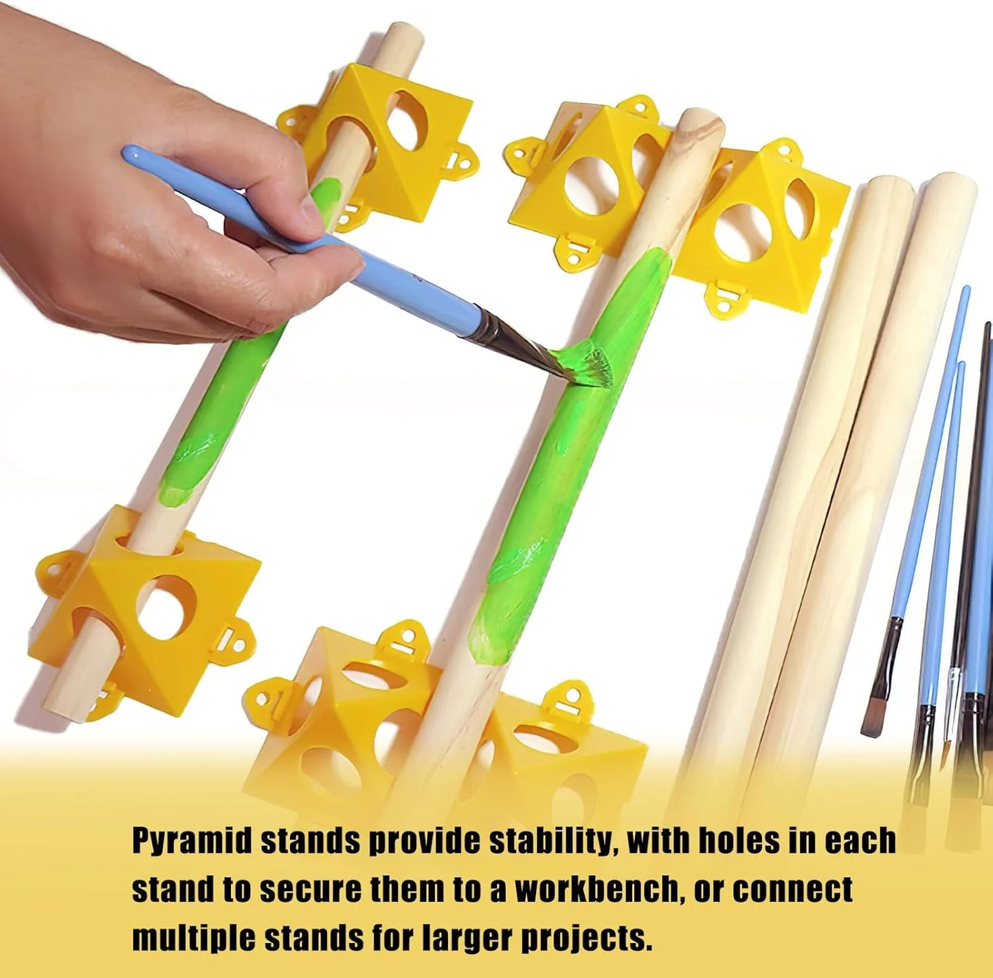 Woodworking Paint Rack Tool Carpenter Spray Pyramid Bracket Mini