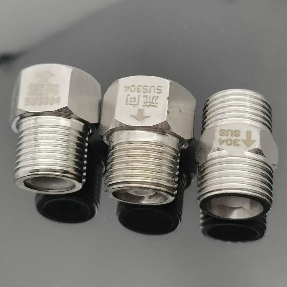 Male Female Thread One-way Valve Brass Nickel Plated Check Valve Hardware Accessory 1/2" G1/2 20mm Backflow Valve Toilet Peaceful Pleasures Health and Wellness