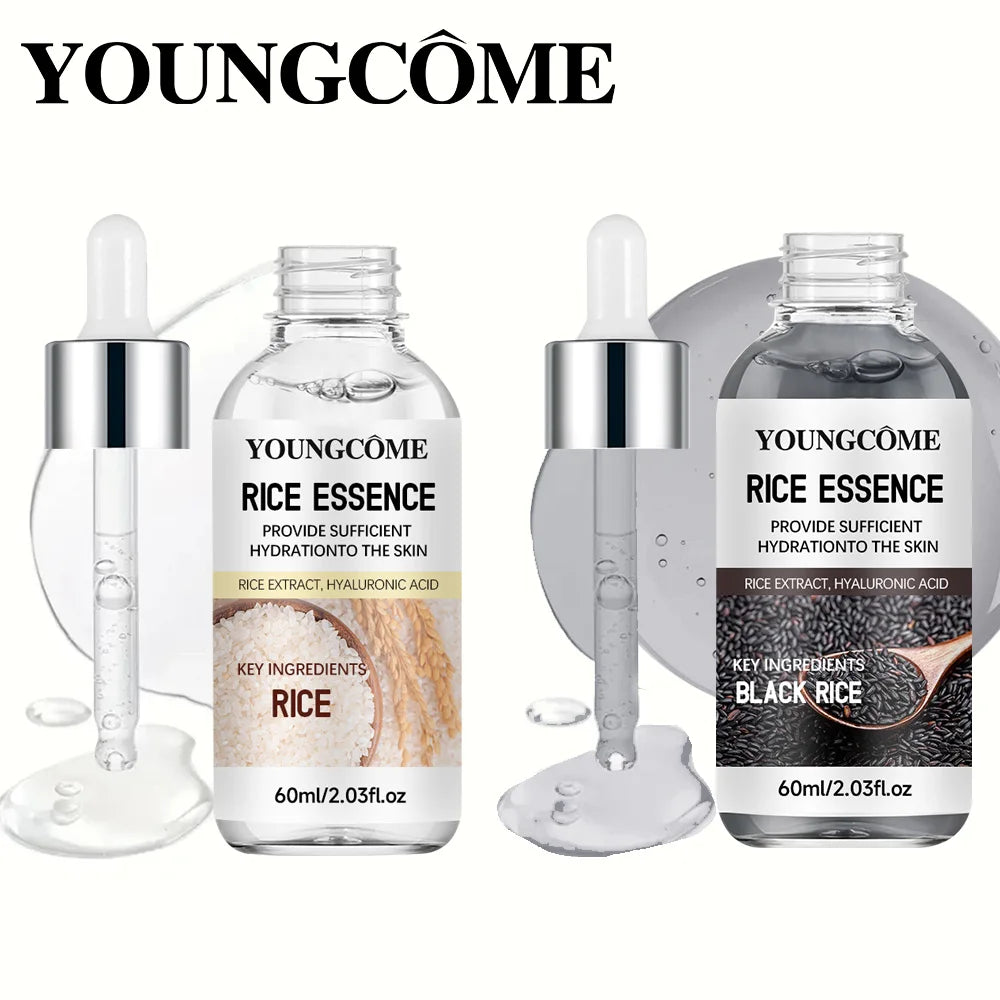 Rice Ampoule Duo - Gentle Exfoliating & Deep Hydrating Serum for Radiant Skin - Suitable for All Skin Types 40/60ml Peaceful Pleasures Health and Wellness