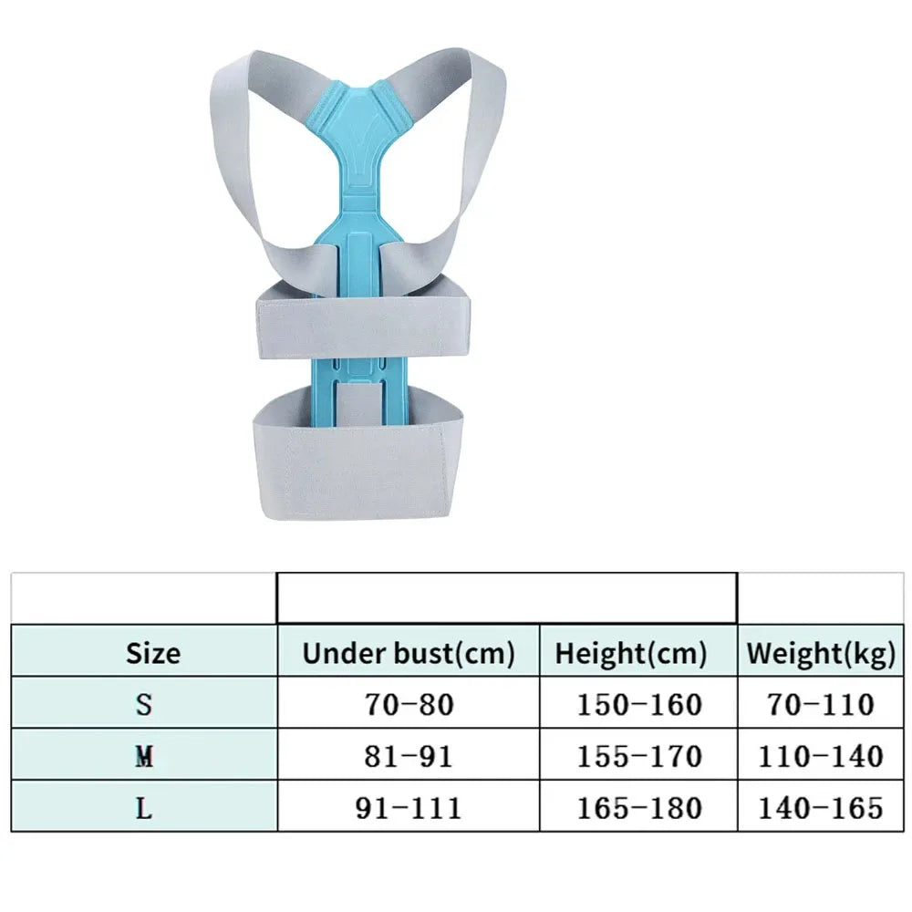 Upper Back Adjustable Posture Corrector Posture Clavicle Support Corrector Invisible Comfortable Back Straight Shoulders Brace Peaceful Pleasures Health and Wellness
