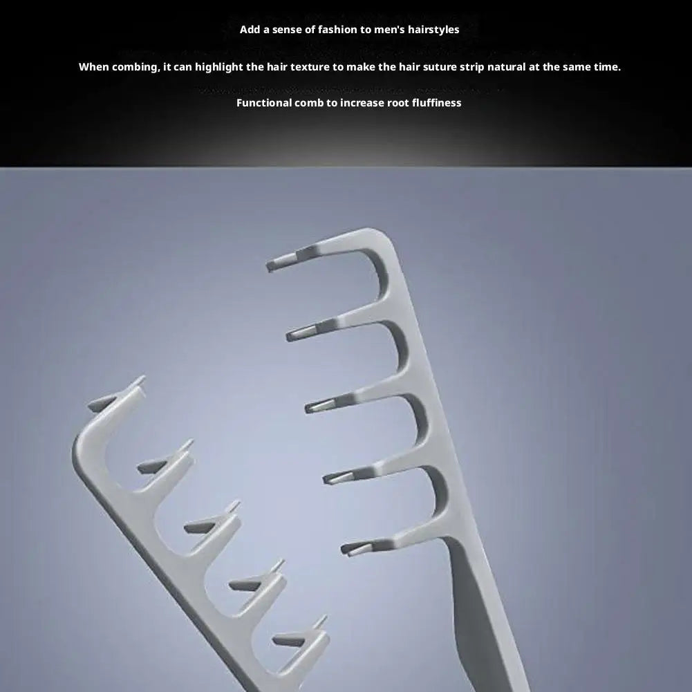 Volumizing Wide-Tooth Hair Styling Comb Curling Tools Fluffy Texture for Men Ideal for All Hair Types Hairstyling Tools Peaceful Pleasures Health and Wellness