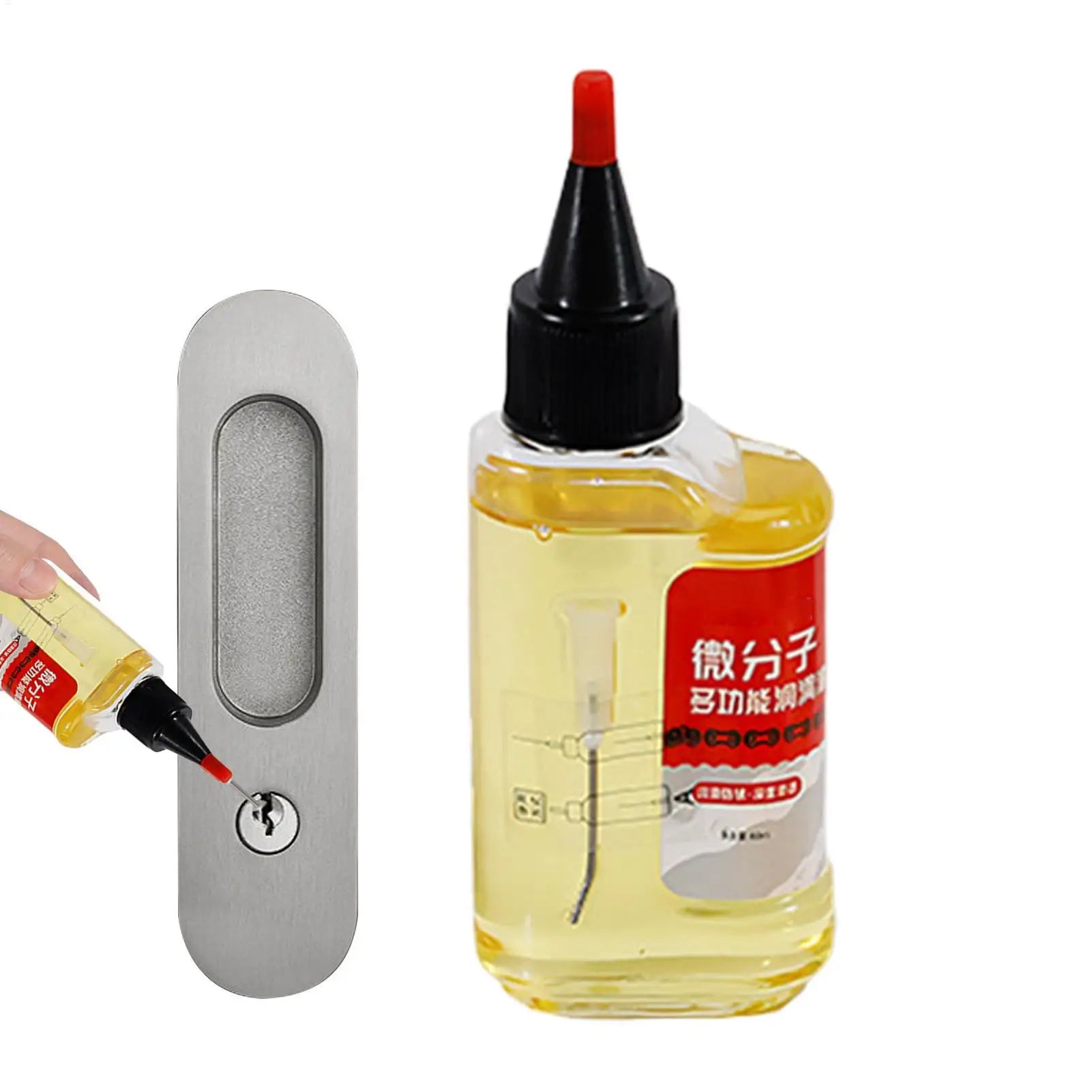 Micromolecular Mechanical Lubricant 60ml Penetrating Anti-Rust Lubricating Oil for Bicycle Chains, Door Locks & Automotive Parts Peaceful Pleasures Health and Wellness