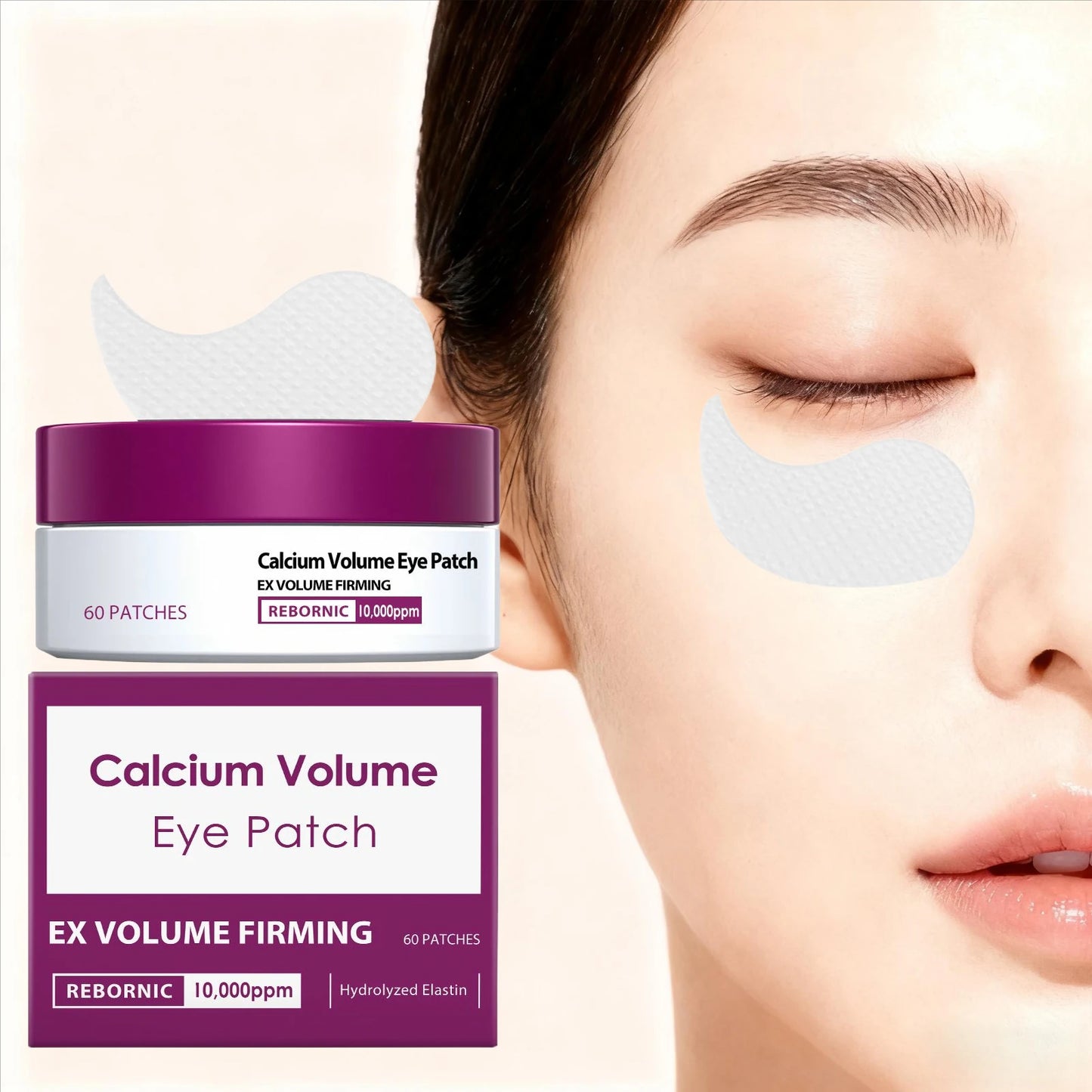 Calcium Volume Eye Patch Firming Lifting Under the Eye Soft Tender Eye Area Reduce Dark Circles Anti Puffiness Nourish Eye Care Peaceful Pleasures Health and Wellness