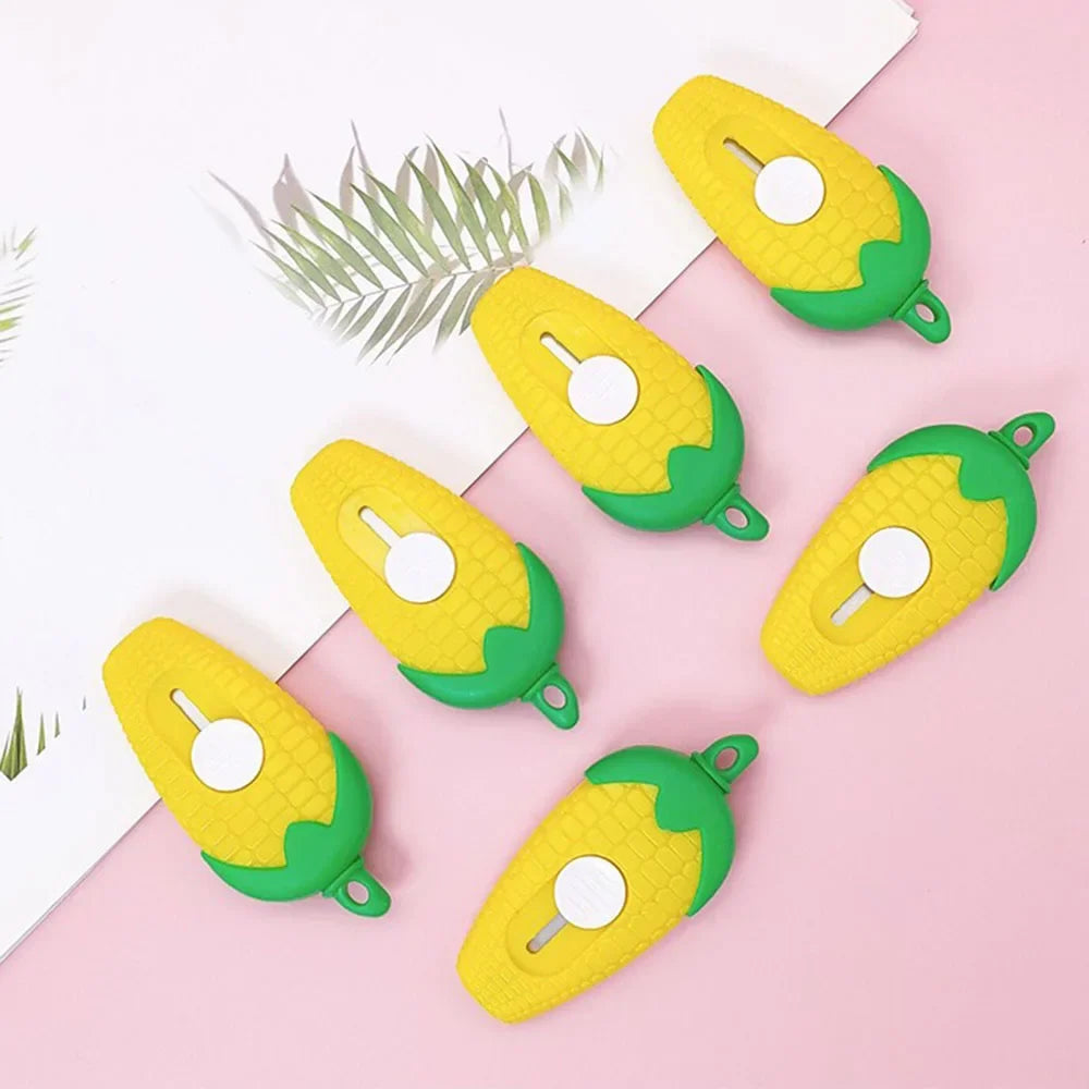 Kawaii Corn Mini Letter Opener & Box Cutter | Cute Stationery