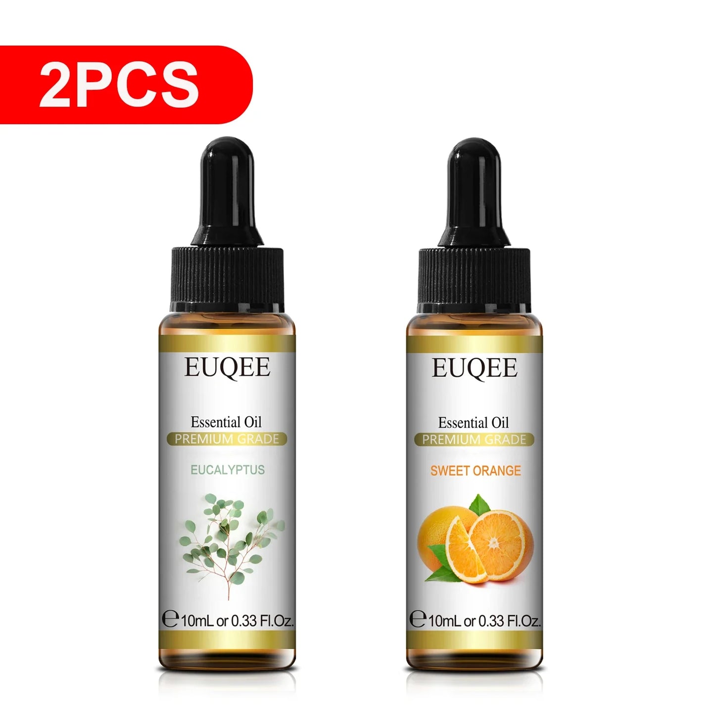 EUQEE 10ml Pure Essential Oil – Lavender, Jasmine & More