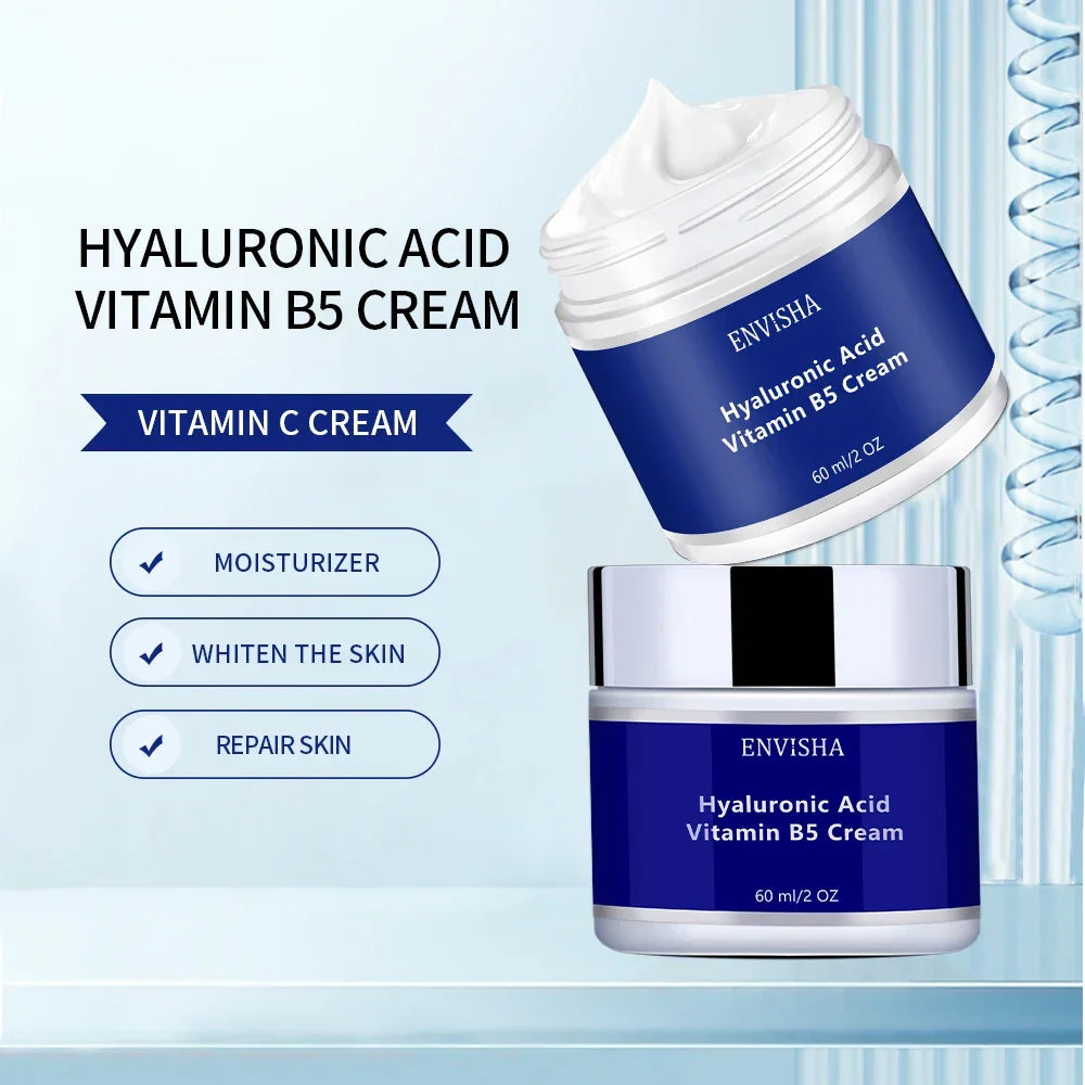 ENVISHA Face Cream – Hyaluronic Acid & Vitamin B5 60ml Face Cream Peaceful Pleasures Health and Wellness