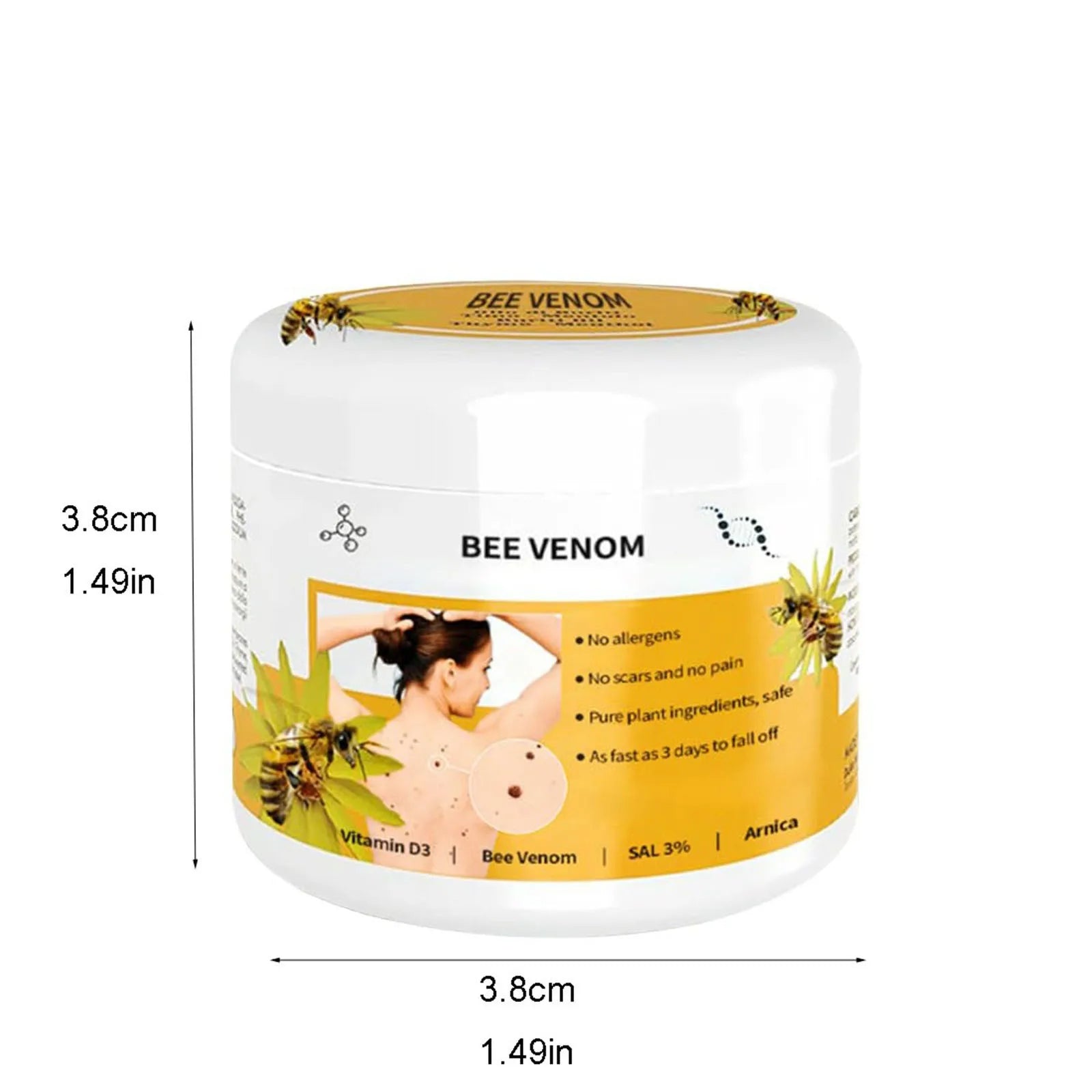 Bee Venom Cream Repair Hand and Foot Skin Redness and Itchiness Moisturizing and Smoothing Skin Care Cream Body Care Gift Peaceful Pleasures Health and Wellness