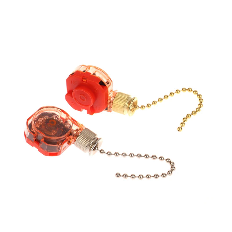 1 Piece 6A 125AC, 3A 250AC 3-speed 4-wire Pull Chain Control Brass 4 Wire Ceiling Fan Chain Switch Replace Speed Control Switch Peaceful Pleasures Health and Wellness