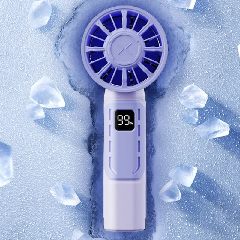 Collapsible USB Turbo Fan | Silent, Portable, 6000mAh Battery