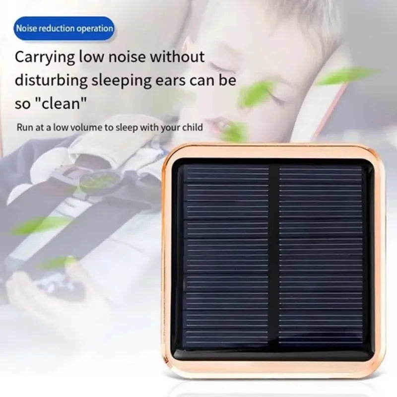 Solar Powered Car Air Purifier Usb Oxygen Cleaner Negative Ion Odor Removal Second-Hand Smoke Removal Car Air Purifier Peaceful Pleasures Health and Wellness