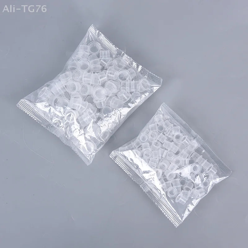 100pc Disposable Tattoo Ink Cups | S/M/L Microblading Caps