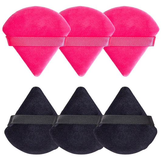 RUNTOIN Triangle Powder Puff Mini Finger Makeup Sponge 6-20 Pc Makeup Powder Puff Peaceful Pleasures Health and Wellness A
