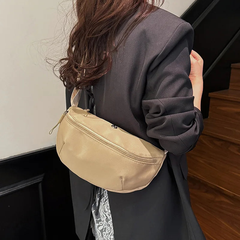 Women's Nylon Sling Bag – Sports Commuter Crossbody Shoulder