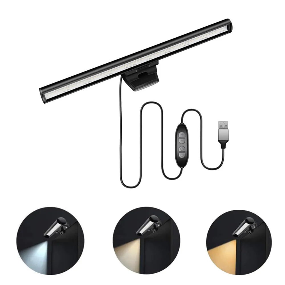 LED Light Dimmable USB Desk Lamps Monitor Laptop Screen Light Bar LED Desktop Table Lamp Eye Protection Reading Lamp Peaceful Pleasures Health and Wellness
