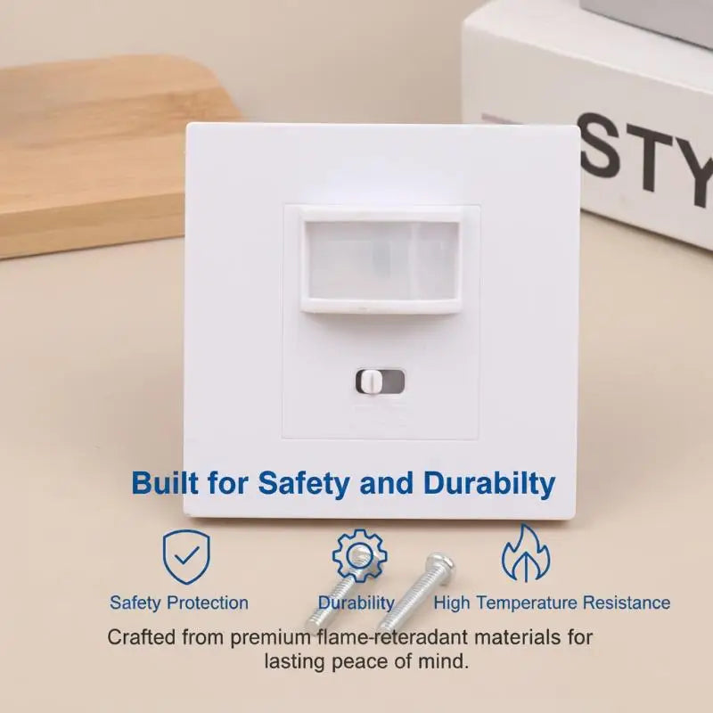 Load 7-10M Distance Infrared PIR Motion Sensor Switch 110~240V Wall Mounted Pir Infrared Motion Sensor Switch For LED Light Lamp Peaceful Pleasures Health and Wellness