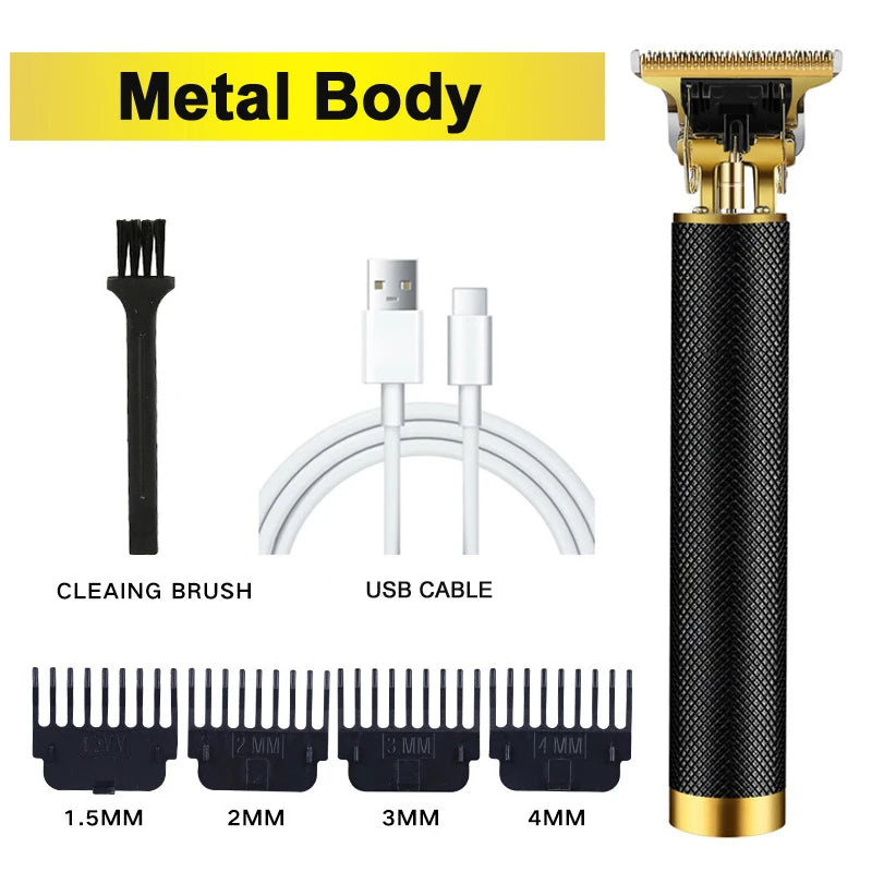 USB Rechargeable Hair Clippers For Men Hair Body Beard Portable Travel Trimmer Grooming Care Tool Set Suitable Home Use For Male Peaceful Pleasures Health and Wellness 061-BlackMesh