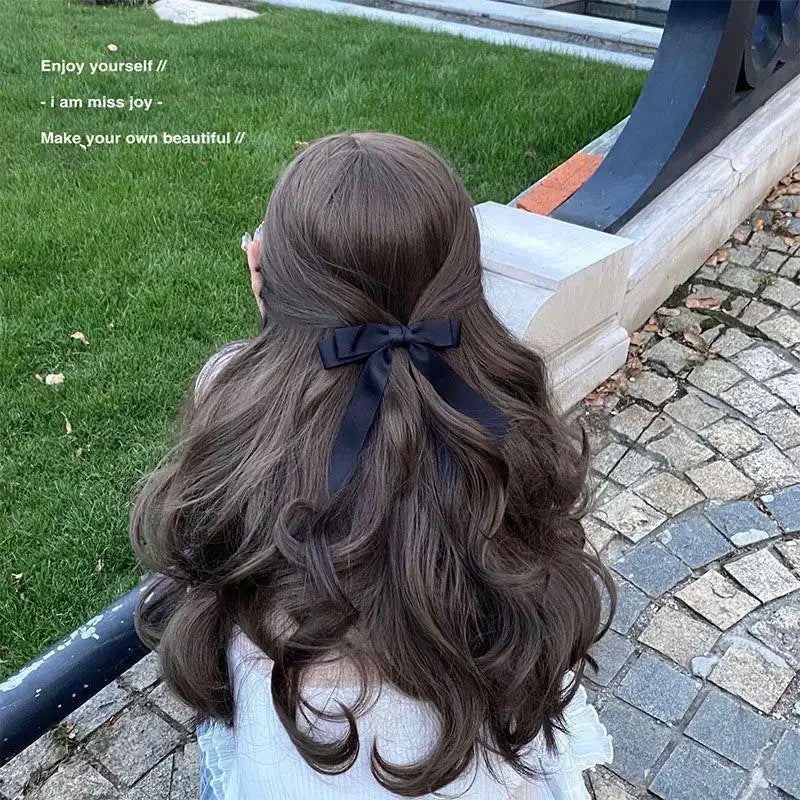 Fashion Cute Fabric Hair Bow Hairpin Women Ribbon Clips Headwear