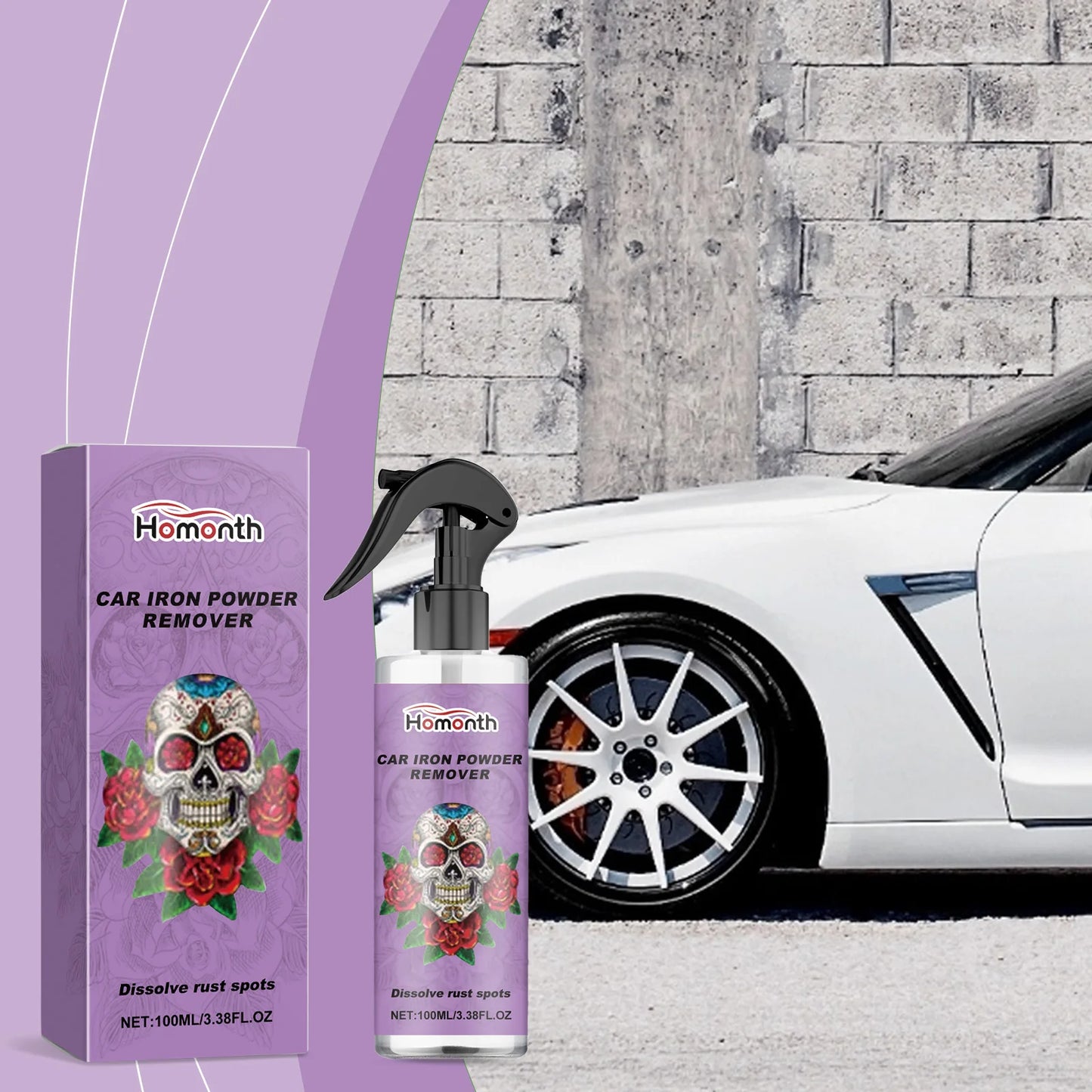 Wheel Hub Rust Removal & Polish Spray 100ml | Rim Cleaner