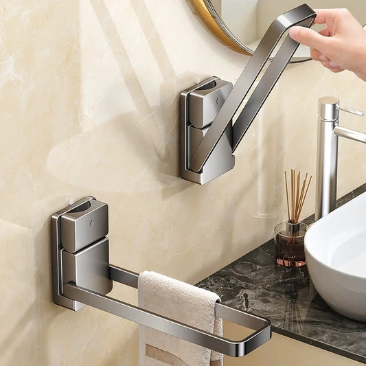 Detachable Swing-Out Wall Towel Rack | Space-Saving Bar Wall Towel Rack Peaceful Pleasures Health and Wellness